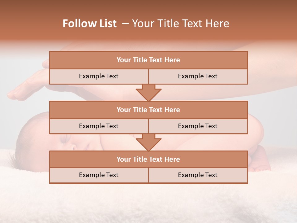 Female Closeup Baby PowerPoint Template