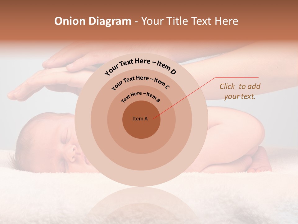 Female Closeup Baby PowerPoint Template