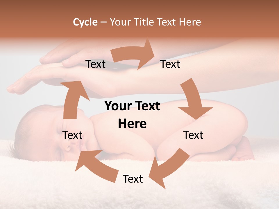 Female Closeup Baby PowerPoint Template