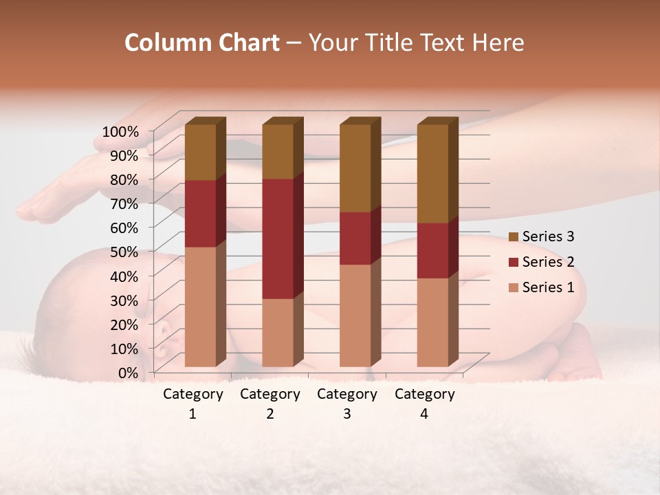 Female Closeup Baby PowerPoint Template