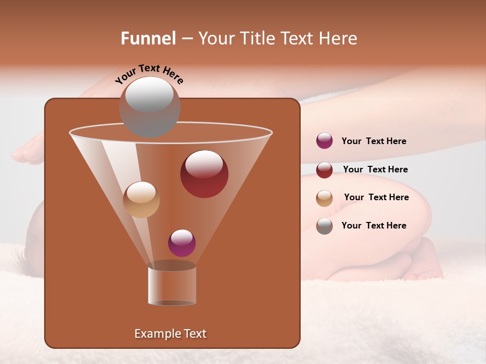 Female Closeup Baby PowerPoint Template