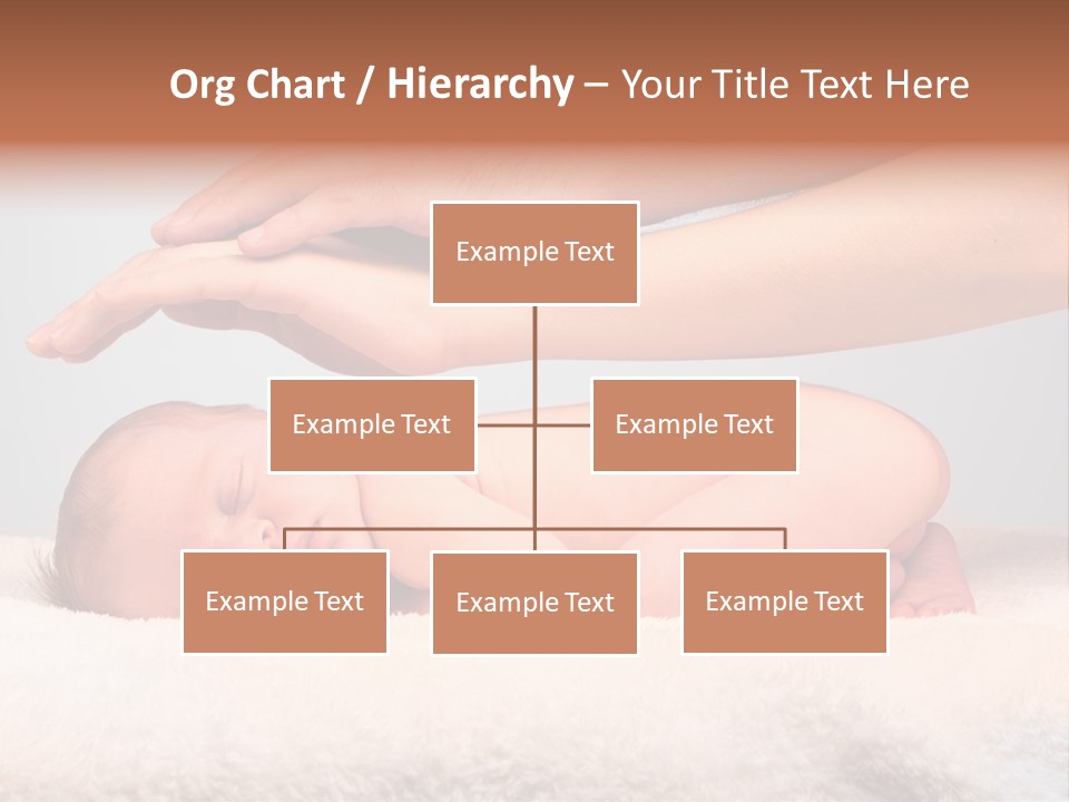 Female Closeup Baby PowerPoint Template