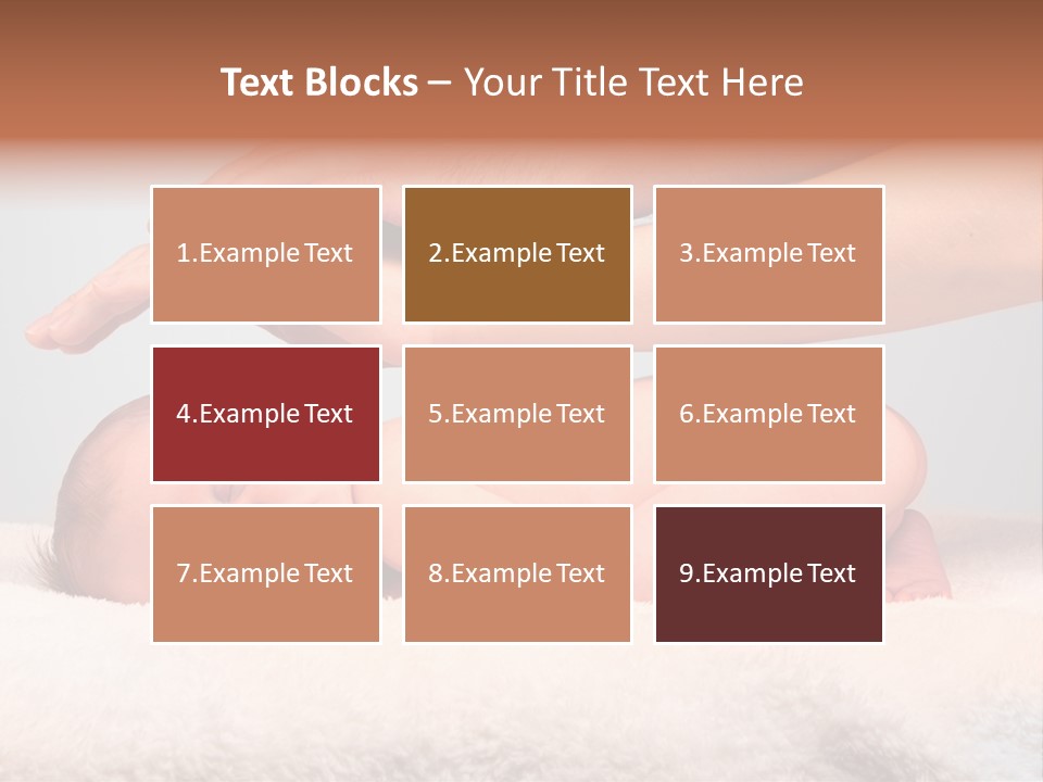 Female Closeup Baby PowerPoint Template