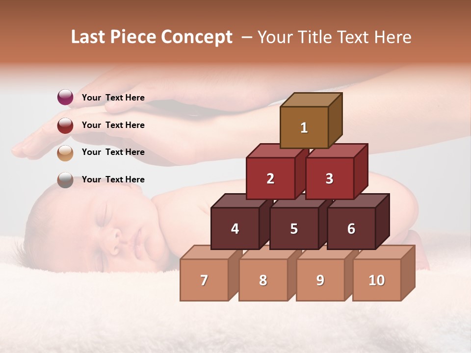 Female Closeup Baby PowerPoint Template