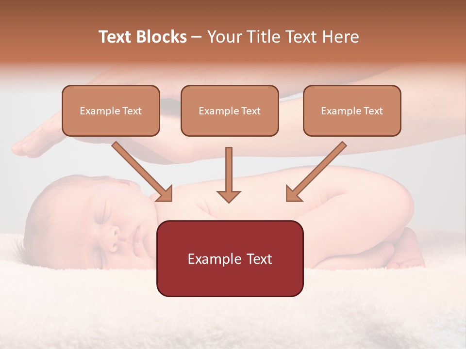 Female Closeup Baby PowerPoint Template