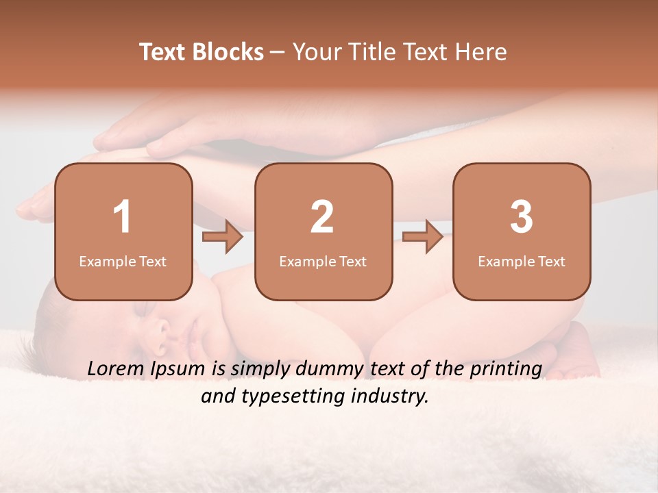 Female Closeup Baby PowerPoint Template