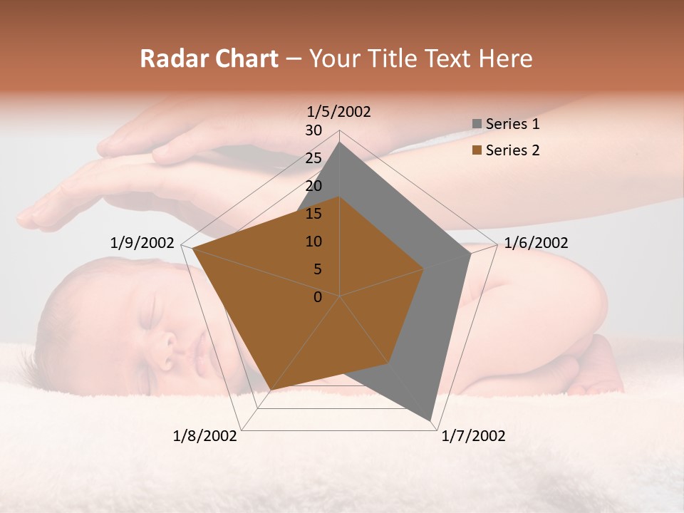 Female Closeup Baby PowerPoint Template