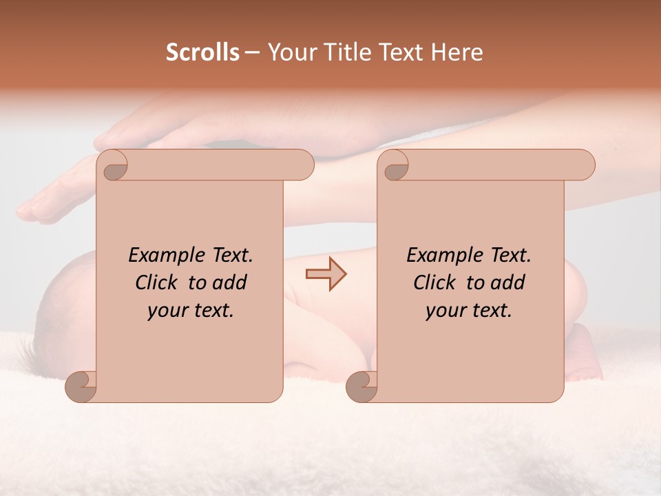 Female Closeup Baby PowerPoint Template