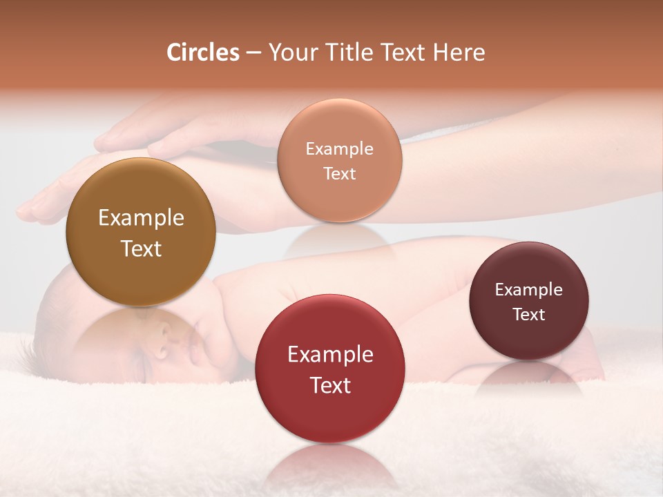 Female Closeup Baby PowerPoint Template