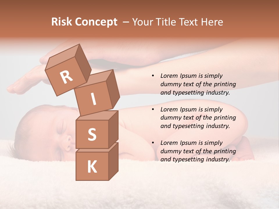 Female Closeup Baby PowerPoint Template