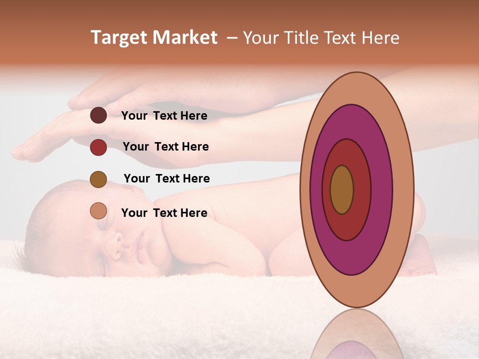 Female Closeup Baby PowerPoint Template