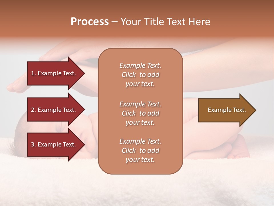 Female Closeup Baby PowerPoint Template