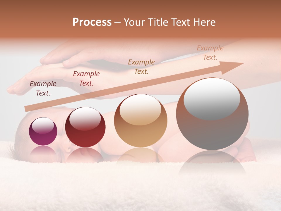 Female Closeup Baby PowerPoint Template