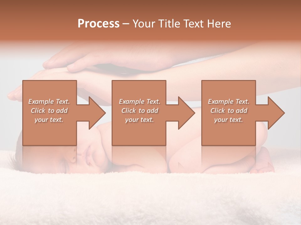 Female Closeup Baby PowerPoint Template