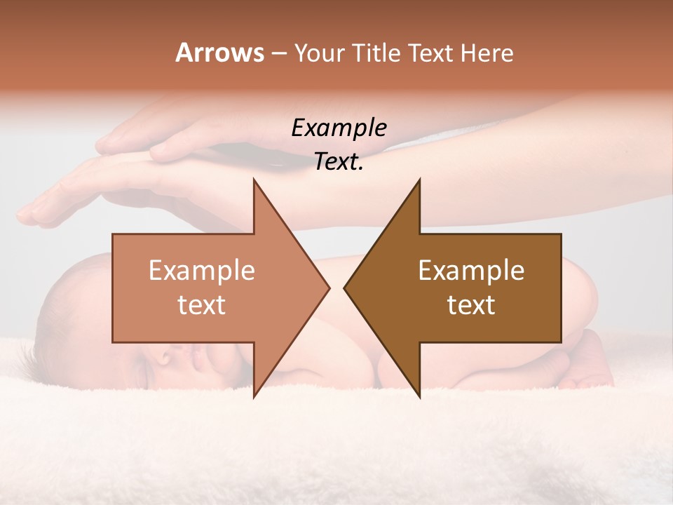 Female Closeup Baby PowerPoint Template