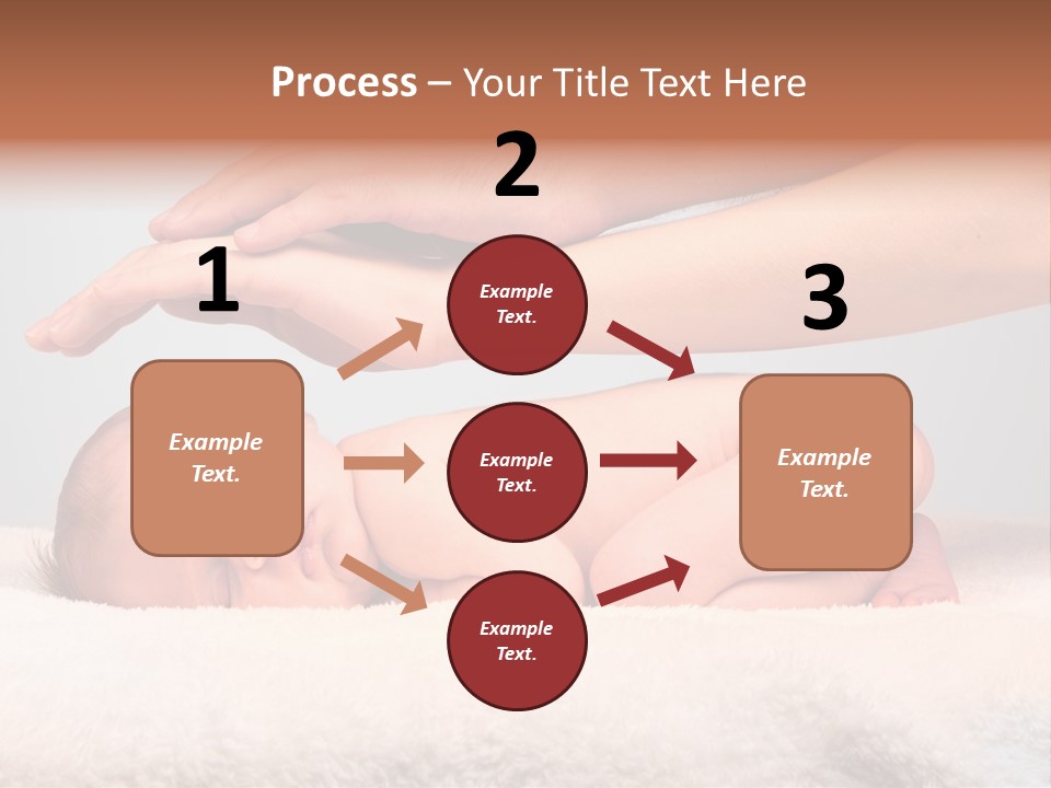 Female Closeup Baby PowerPoint Template