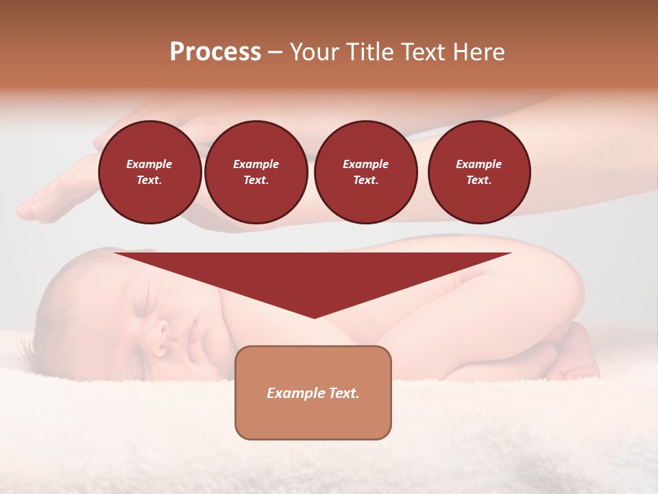 Female Closeup Baby PowerPoint Template
