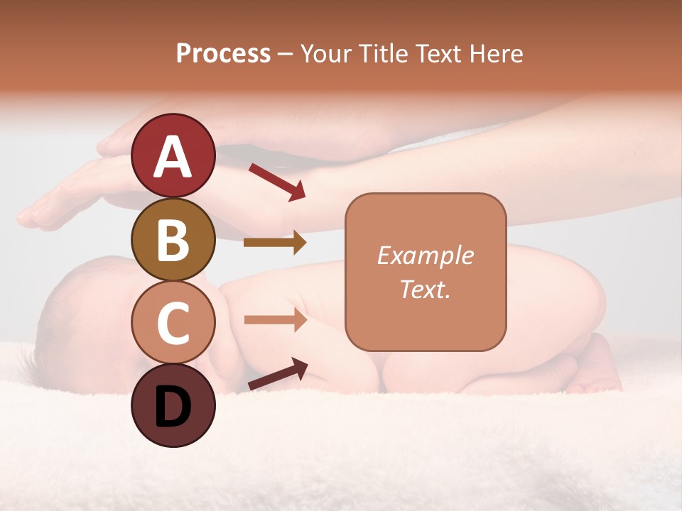 Female Closeup Baby PowerPoint Template