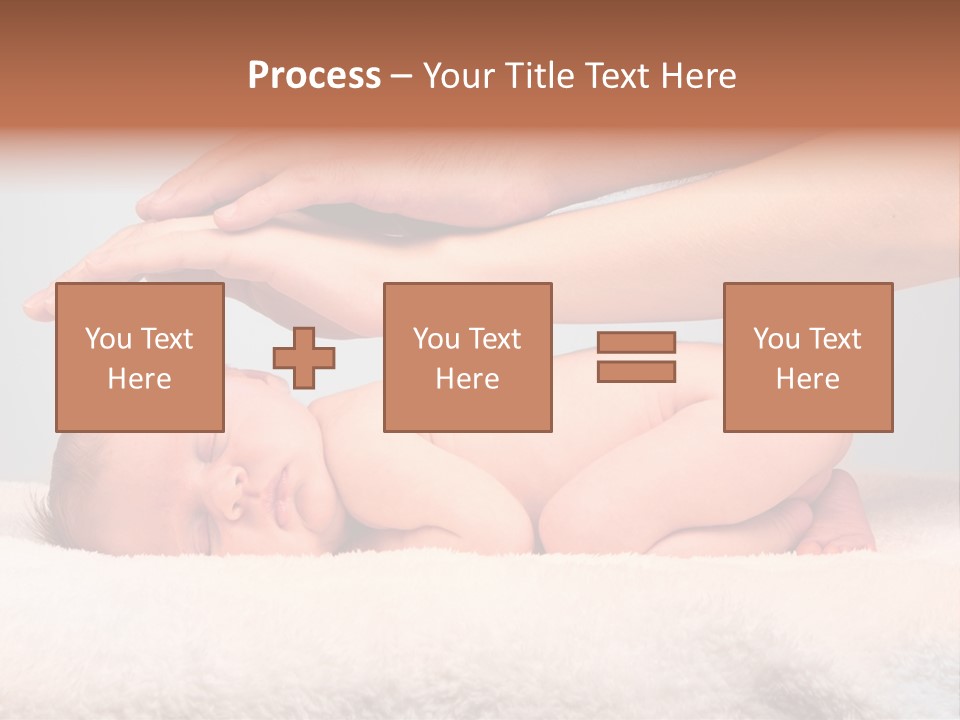 Female Closeup Baby PowerPoint Template