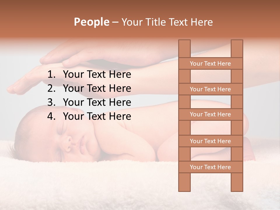 Female Closeup Baby PowerPoint Template
