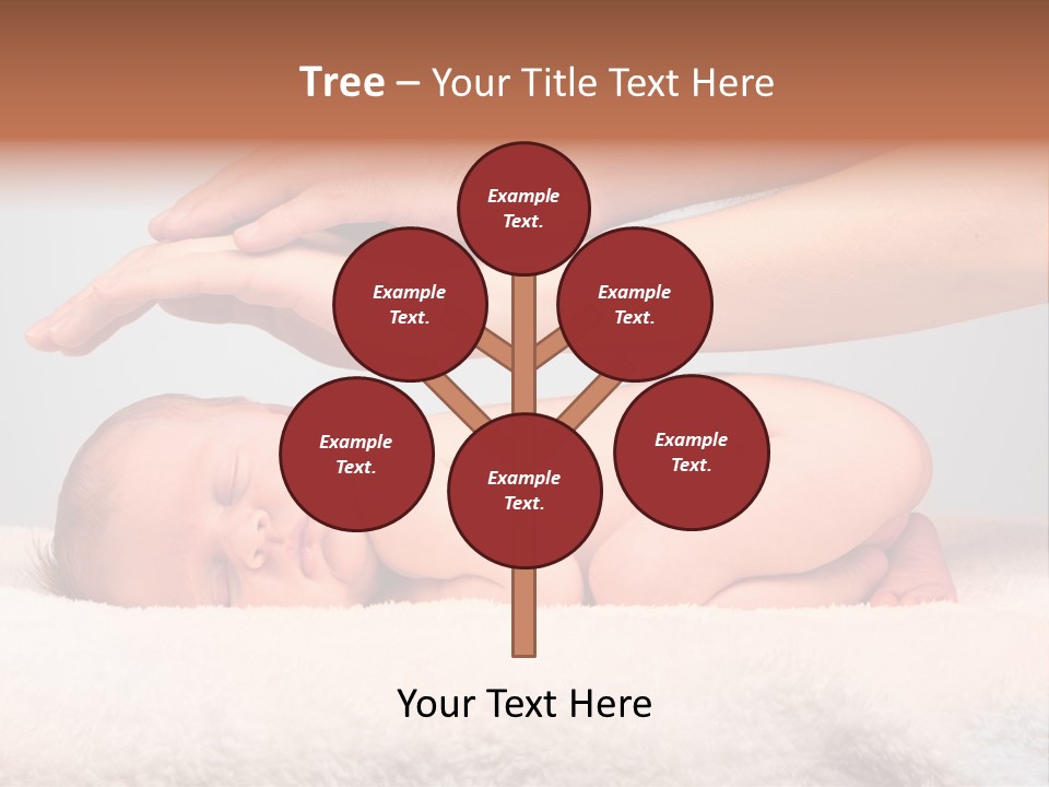 Female Closeup Baby PowerPoint Template
