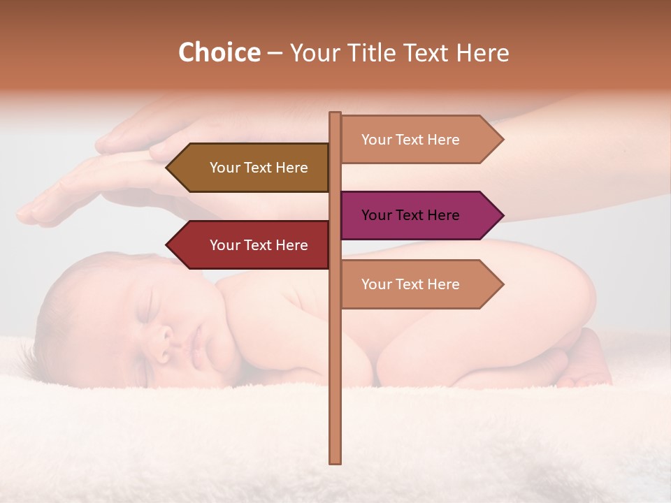 Female Closeup Baby PowerPoint Template