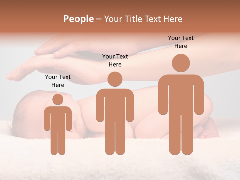 Female Closeup Baby PowerPoint Template