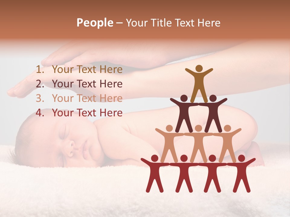 Female Closeup Baby PowerPoint Template