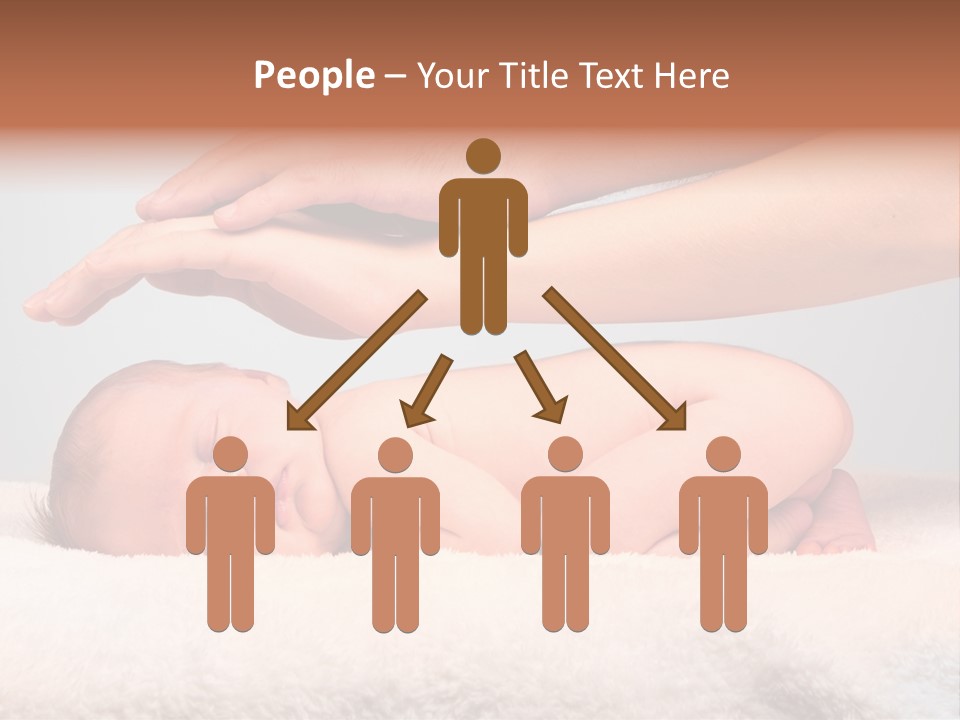 Female Closeup Baby PowerPoint Template