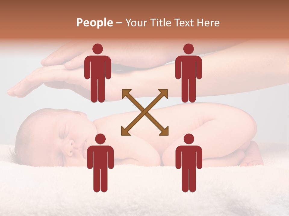 Female Closeup Baby PowerPoint Template