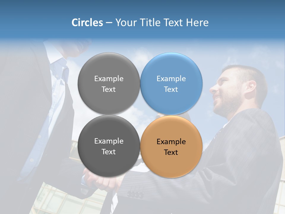 Businesspeople United Female PowerPoint Template