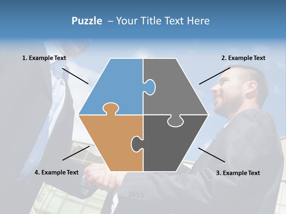 Businesspeople United Female PowerPoint Template