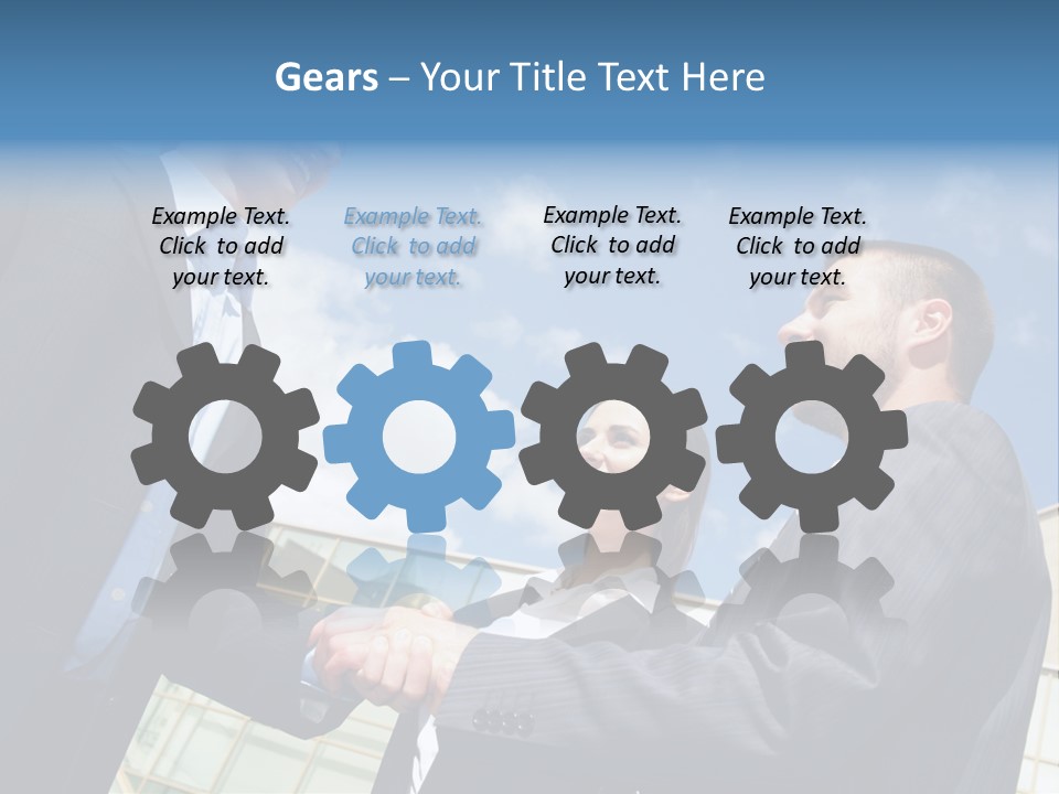 Businesspeople United Female PowerPoint Template