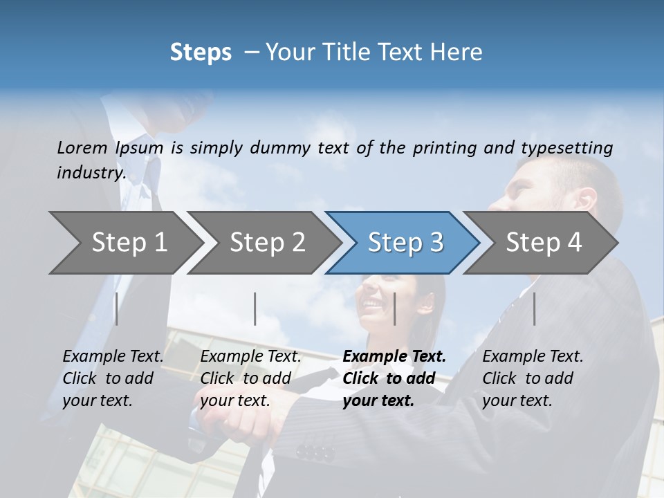 Businesspeople United Female PowerPoint Template