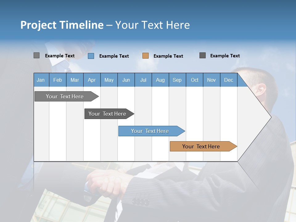 Businesspeople United Female PowerPoint Template