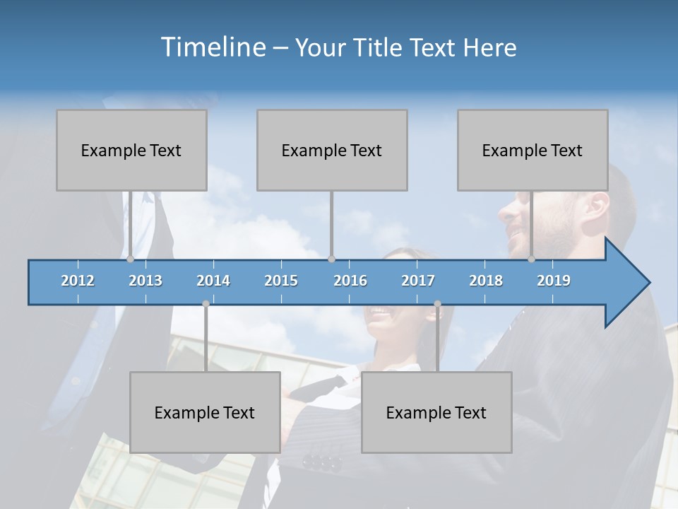 Businesspeople United Female PowerPoint Template