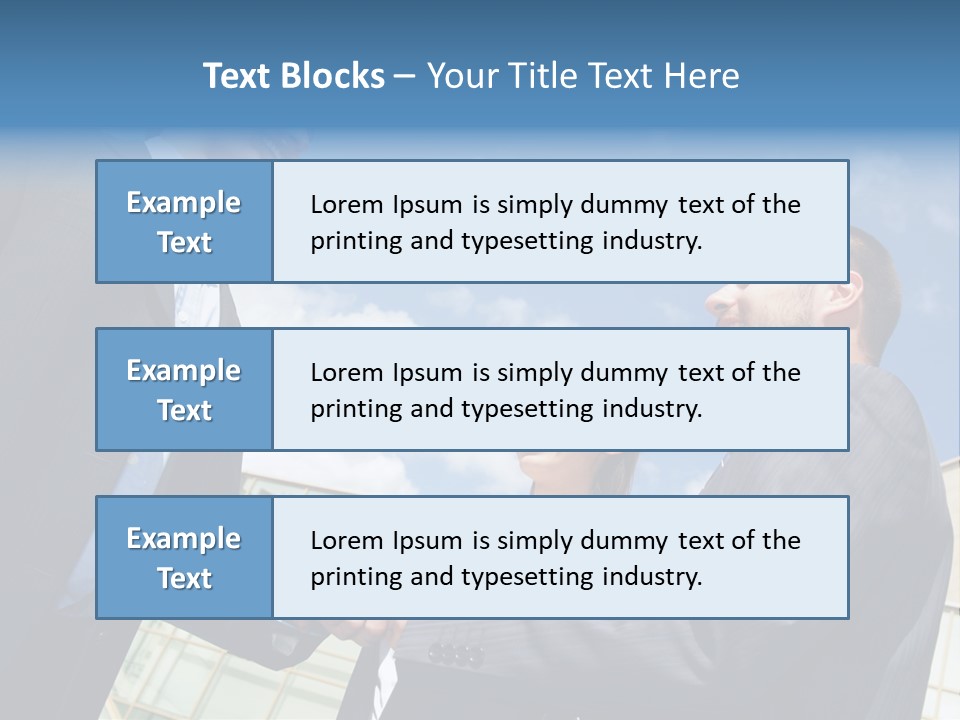 Businesspeople United Female PowerPoint Template