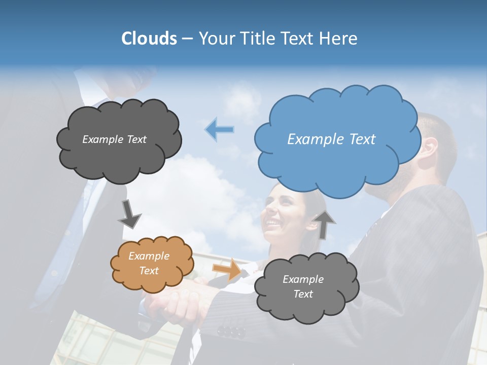 Businesspeople United Female PowerPoint Template