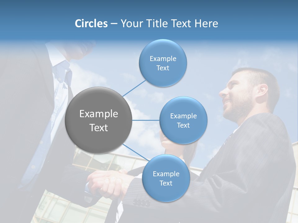 Businesspeople United Female PowerPoint Template