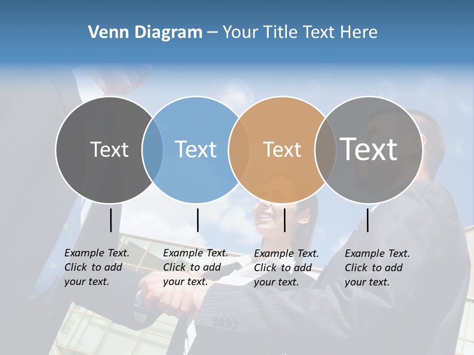 Businesspeople United Female PowerPoint Template