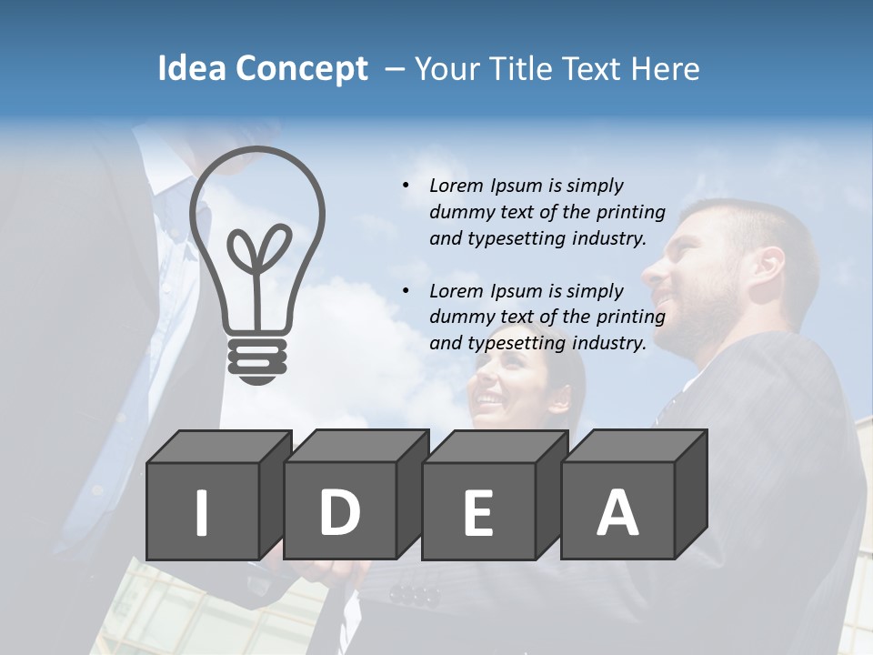 Businesspeople United Female PowerPoint Template