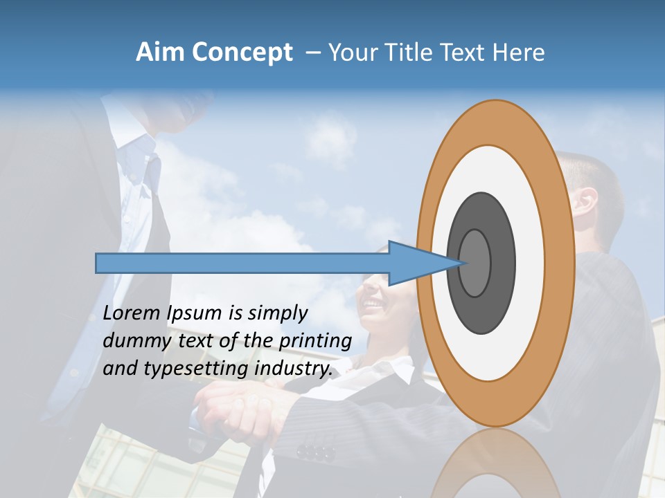 Businesspeople United Female PowerPoint Template