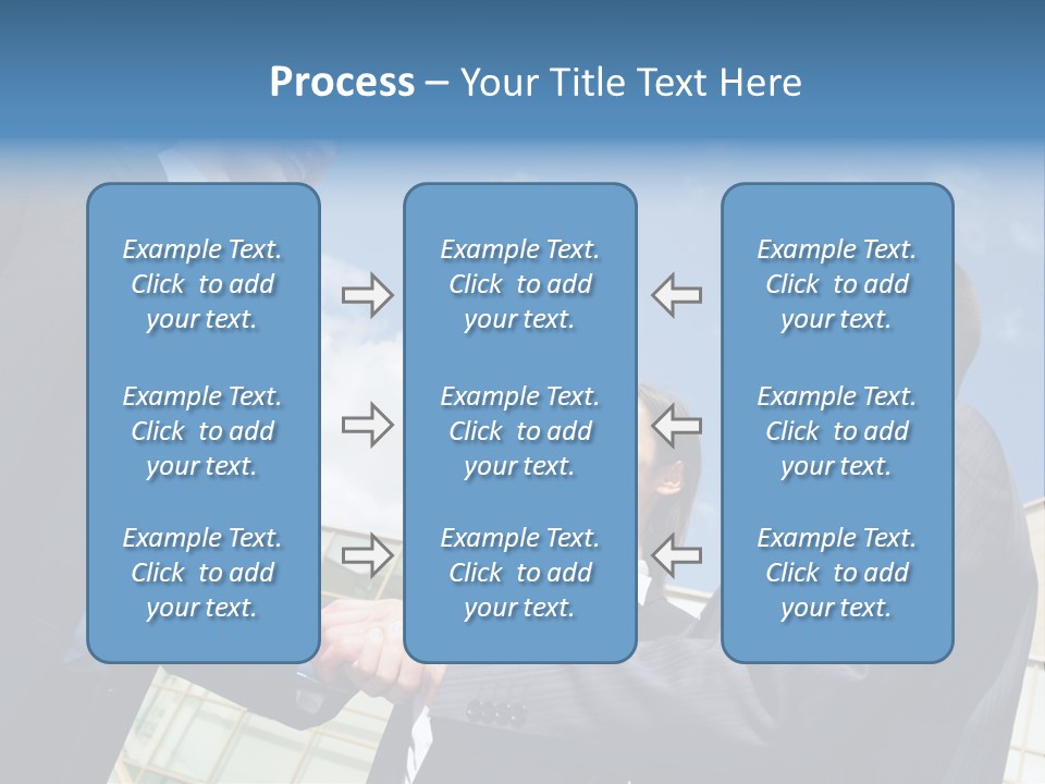 Businesspeople United Female PowerPoint Template