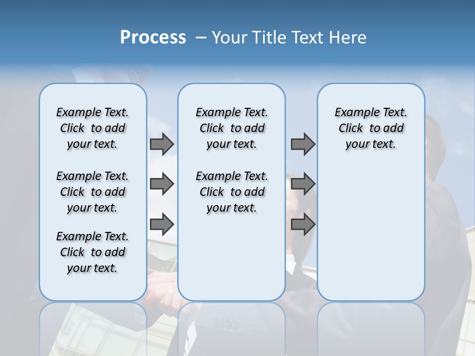 Businesspeople United Female PowerPoint Template