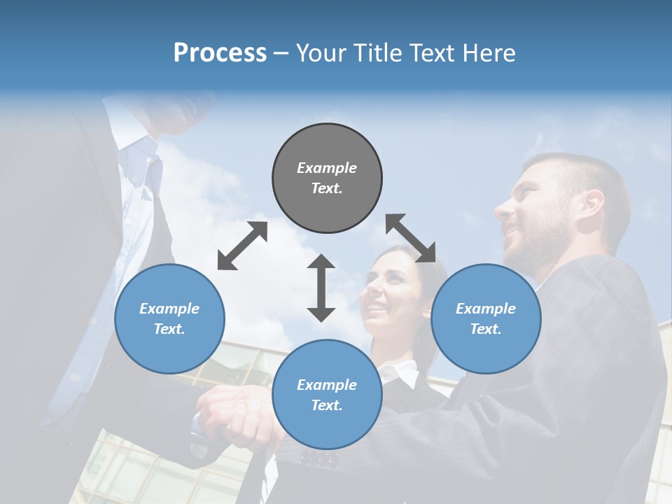 Businesspeople United Female PowerPoint Template