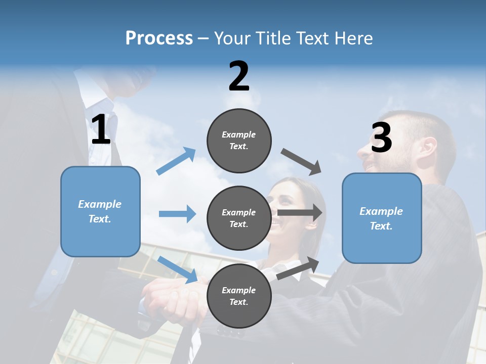 Businesspeople United Female PowerPoint Template