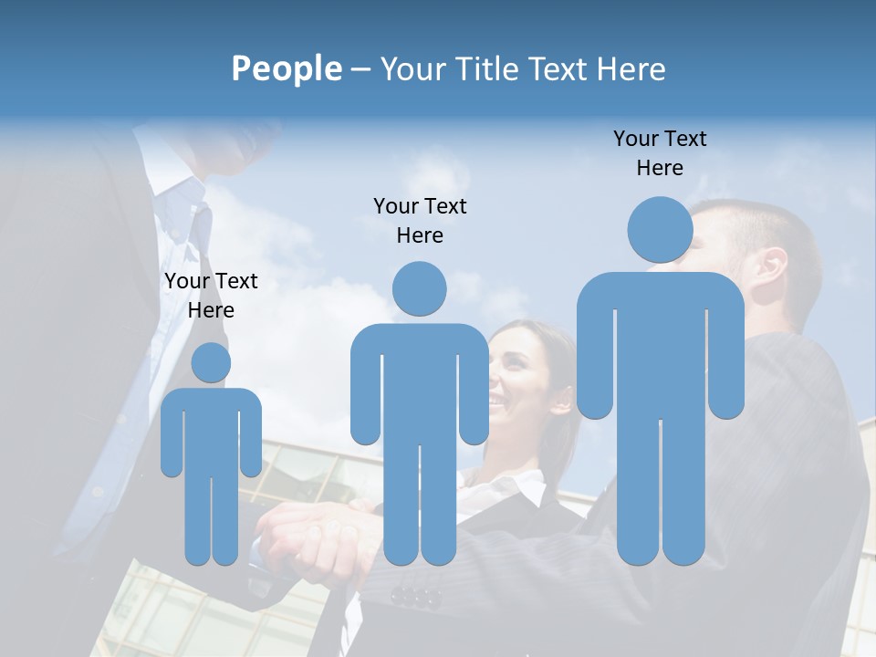 Businesspeople United Female PowerPoint Template