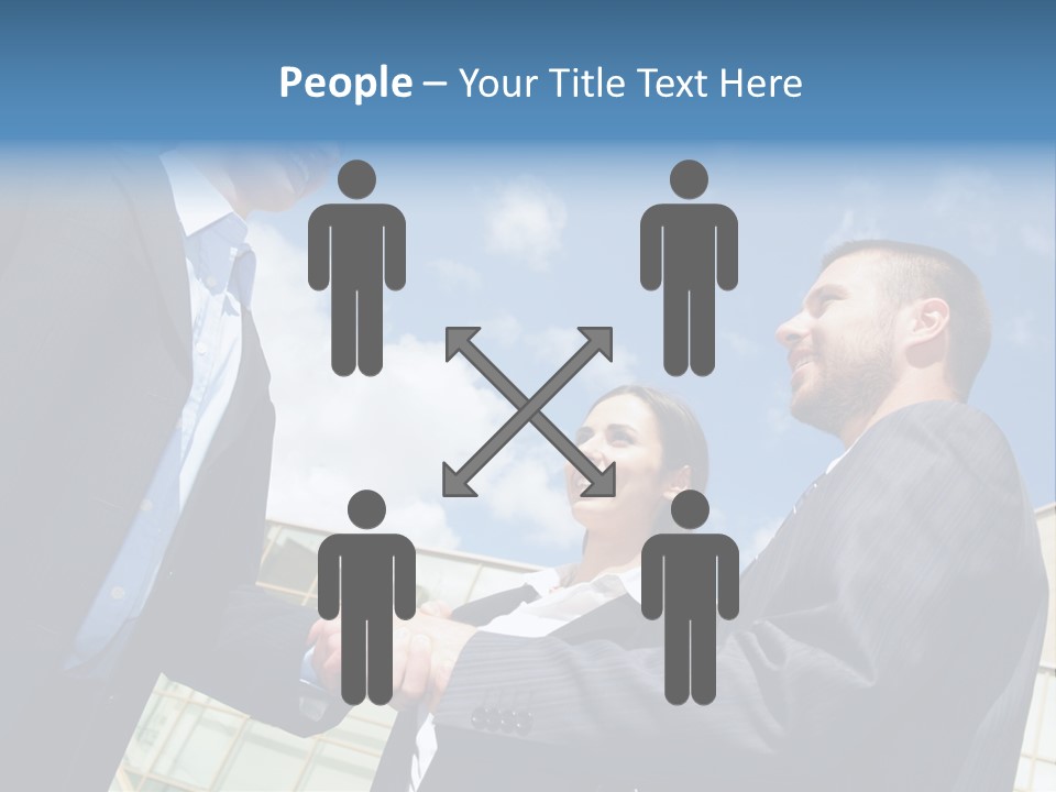 Businesspeople United Female PowerPoint Template