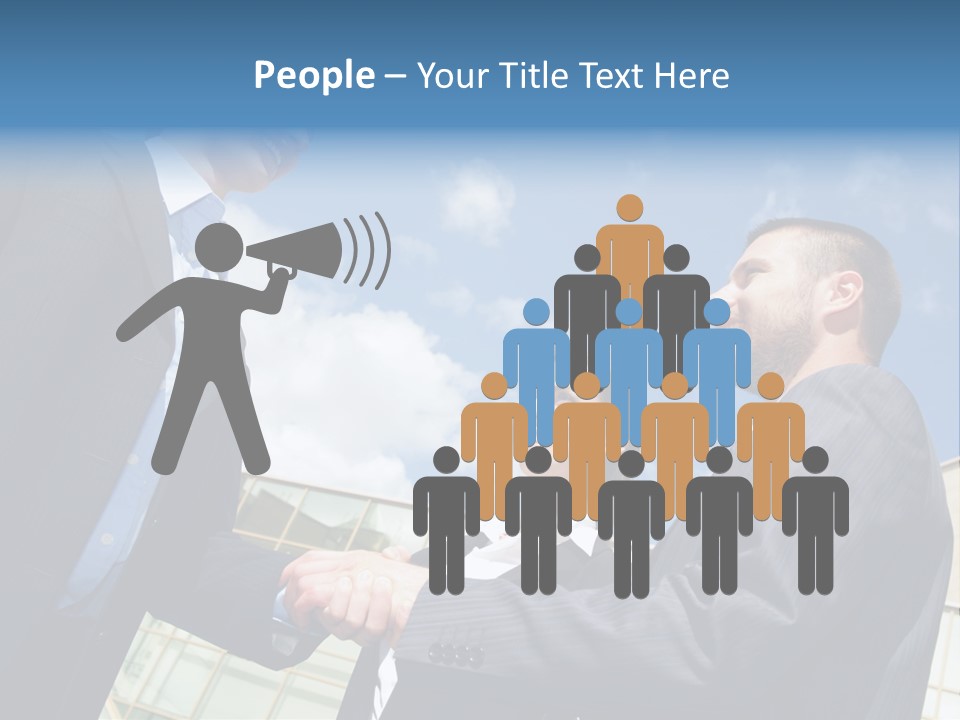 Businesspeople United Female PowerPoint Template