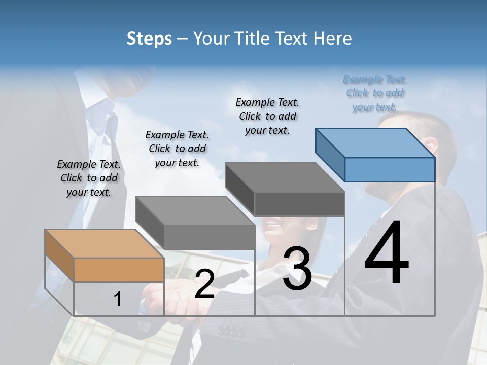 Businesspeople United Female PowerPoint Template